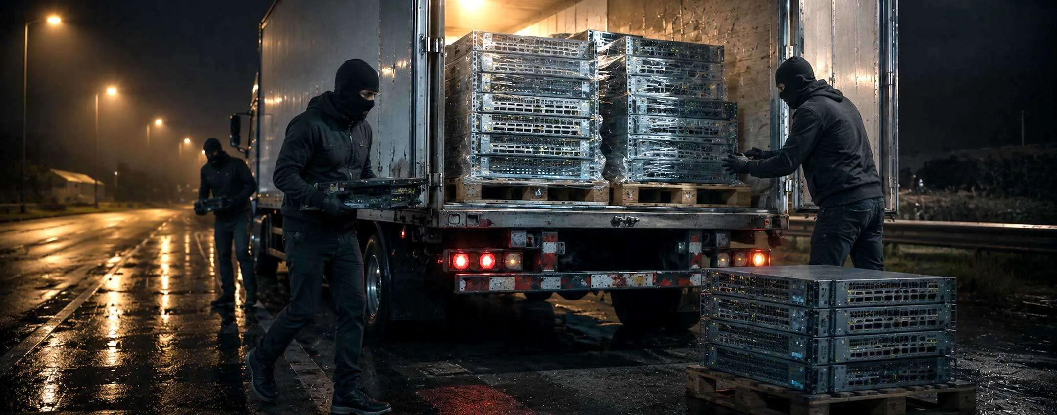 Furti di hardware in aumento, colpi ai camion sembrano da serie TV