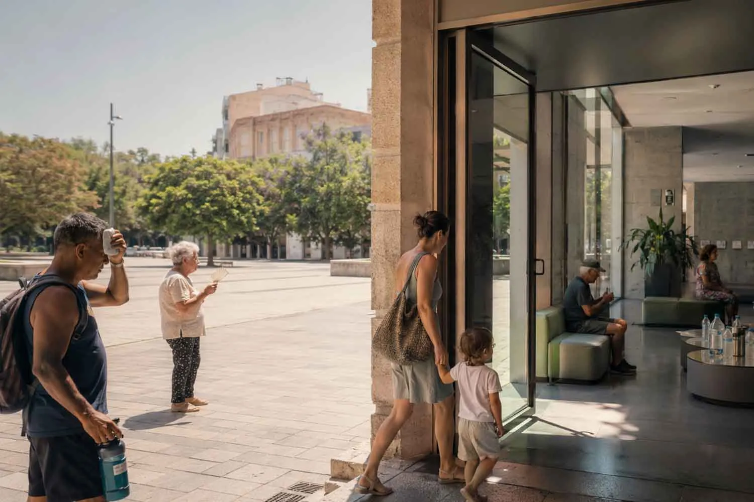 La Spagna apre biblioteche e palestre come rifugi climatici contro il caldo estremo, mentre l’Europa resta indietro
