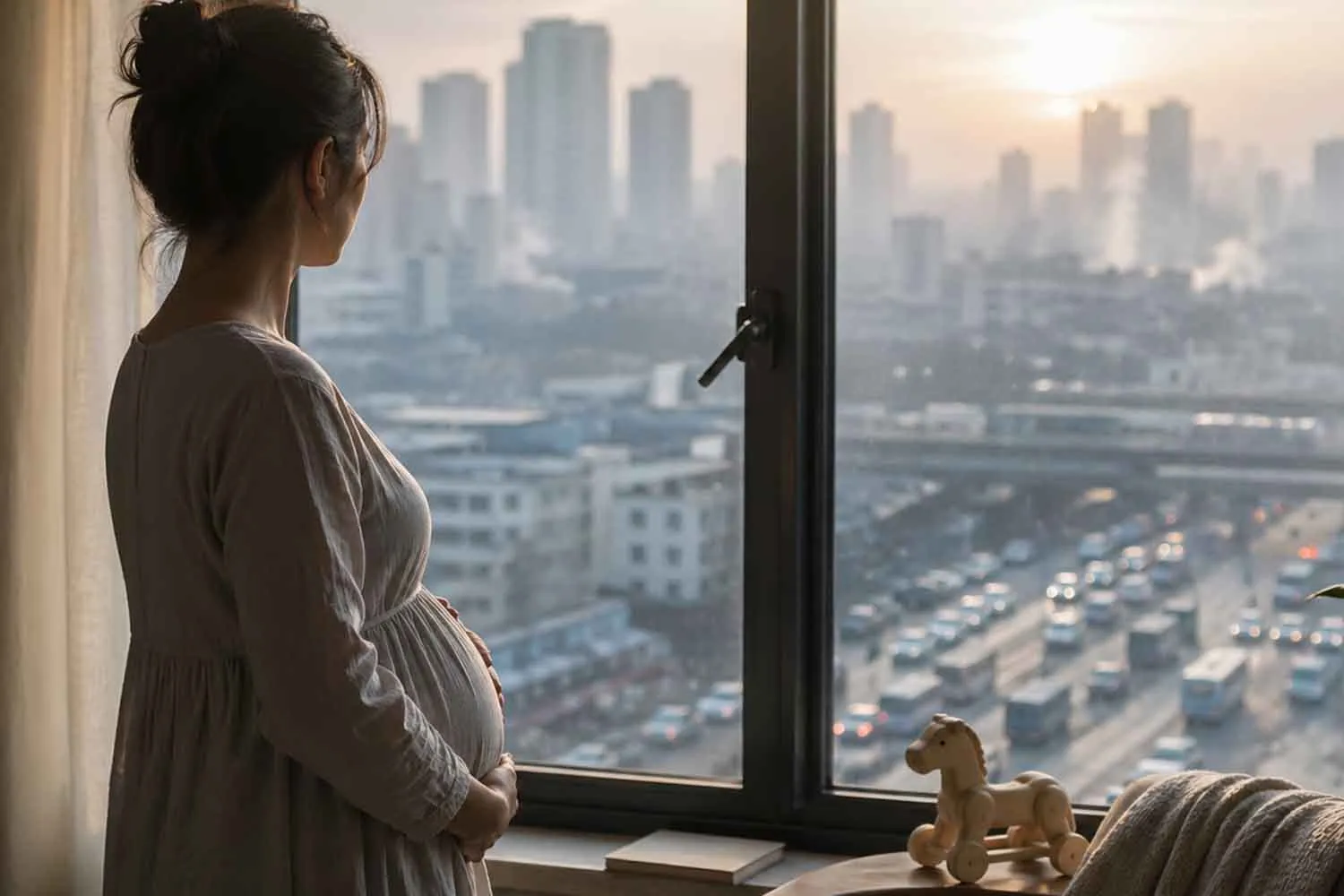 Polveri sottili e gravidanza: gli effetti collaterali dello smog che non ti aspetti sullo sviluppo del linguaggio dei bambini