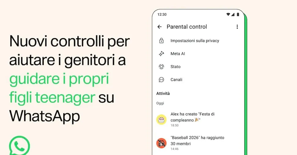 Gruppi, privacy e intelligenza artificiale: come cambia WhatsApp per teenager e genitori