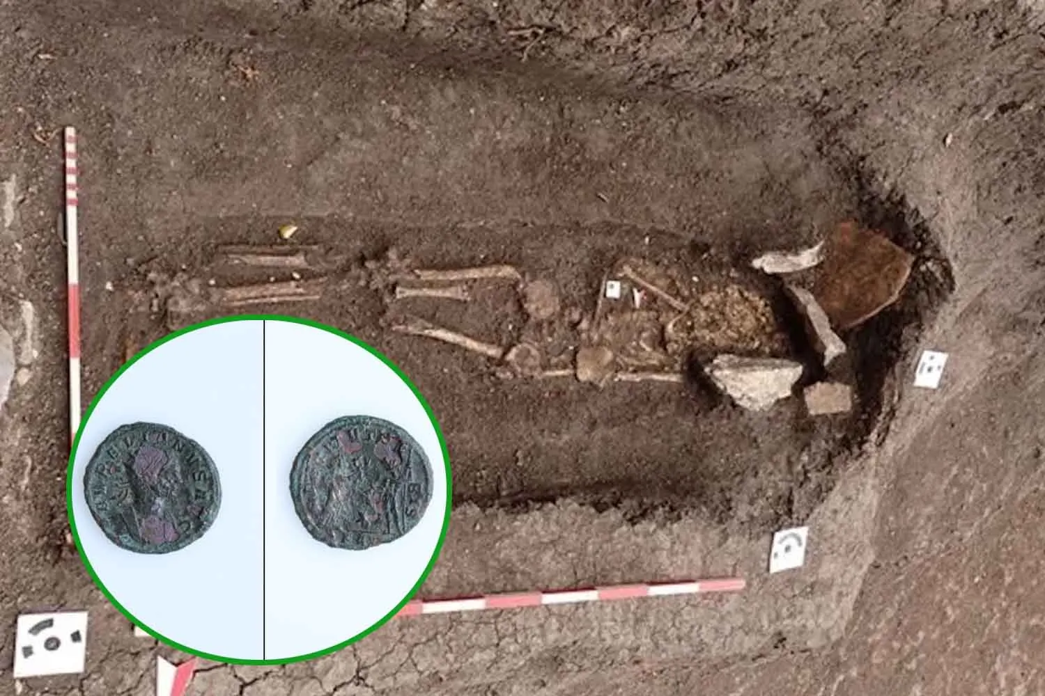 Nella tomba di un bambino romano trovano una moneta di 1.750 anni fa: serviva a pagare Caronte?