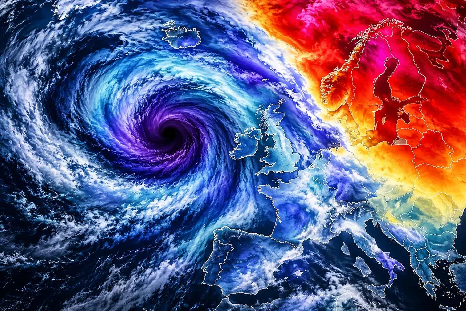 Ciclone bomba si sta dirigendo verso l'Europa: previsti venti fino a 150 km/h e onde oltre i 10 metri