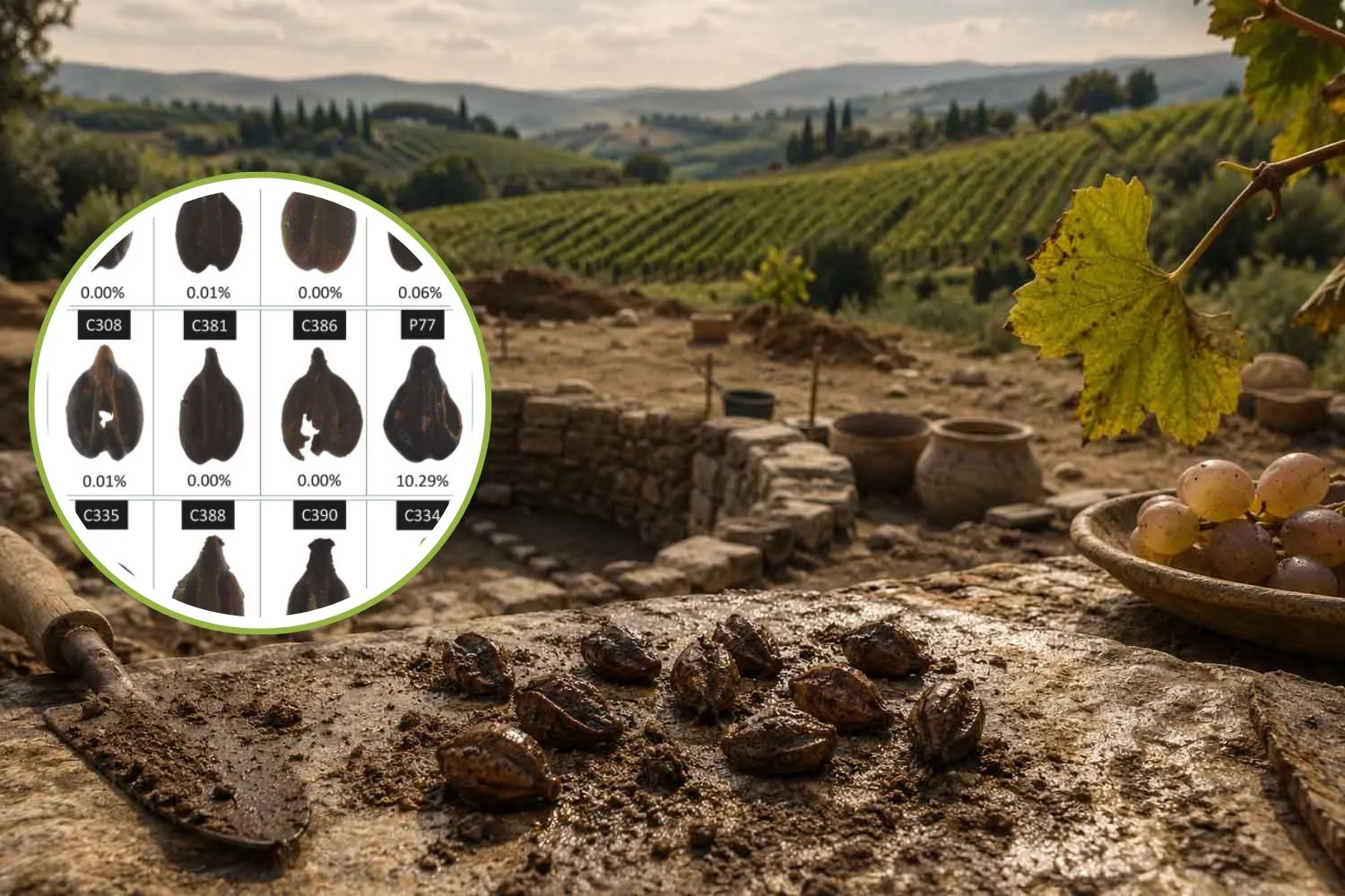 Il DNA di antichi semi d’uva riporta alla luce il Chianti di 2000 anni fa (che non era rosso)