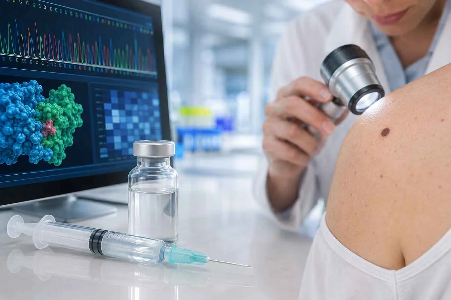 Un vaccino a mRNA diverso per ogni paziente: cosa sappiamo della nuova terapia contro il melanoma