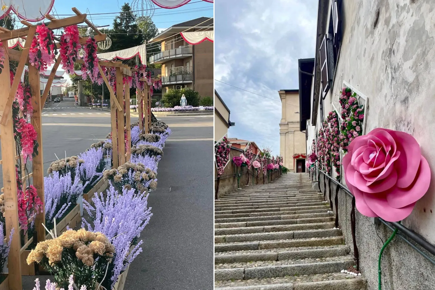 Ogni 10 anni questo borgo del Varesotto si trasforma: 500mila fiori di carta realizzati a mano dagli abitanti invadono il paese