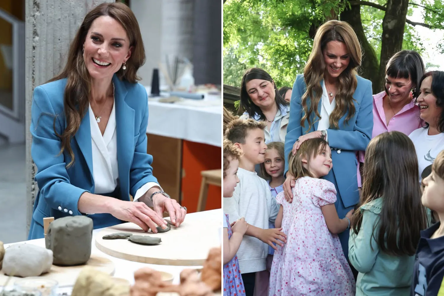 "Ciao, mi chiamo Caterina": Kate Middleton conquista Reggio Emilia e il cuore dei bambini (modellando anche la creta)