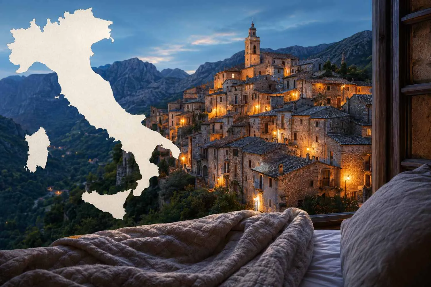 La mappa dei borghi italiani dove d'estate si dorme ancora con la coperta