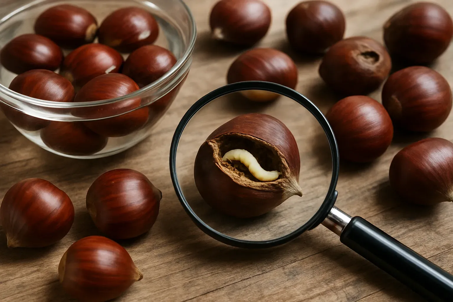Castagne con il verme: come riconoscerle prima di cuocerle