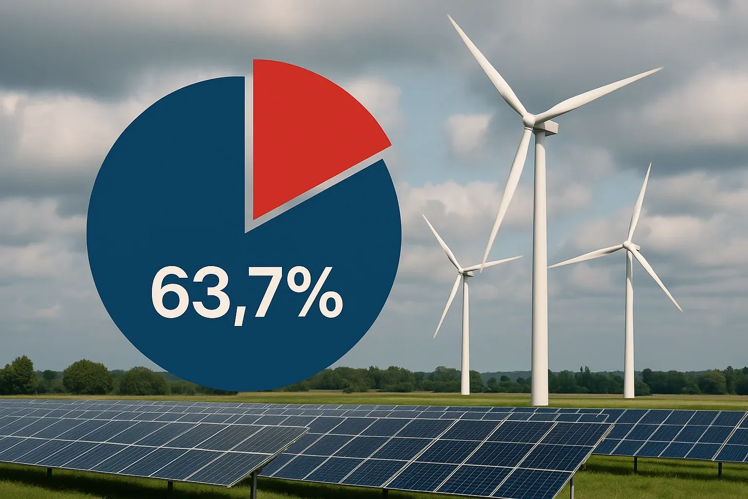 Rinnovabili 2030 UE: 63,7% vs target 65-69%, l'Europa sotto obiettivo