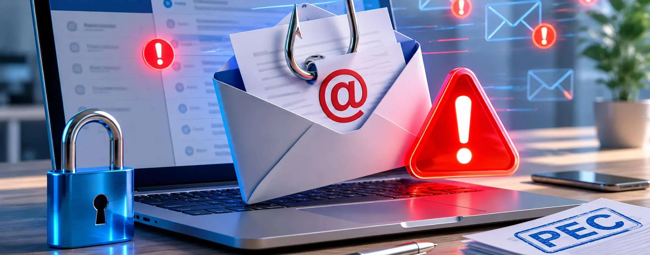 PEC, phishing e spam in aumento: centinaia di casi da inizio 2026