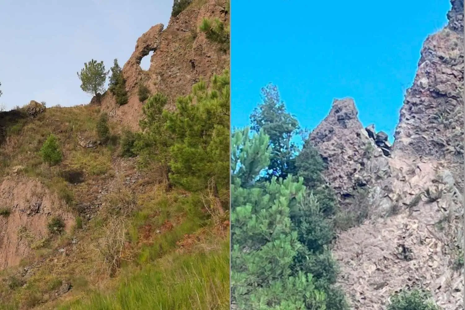 È crollato l'Occhio del diavolo del Vesuvio: scomparso il celebre arco naturale della Valle dell'Inferno