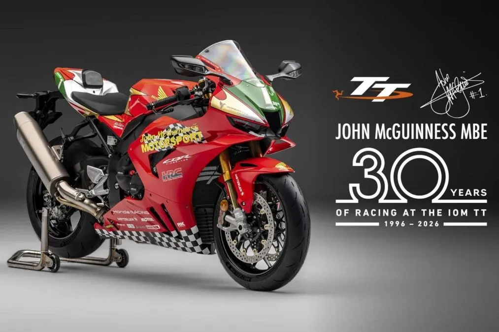 Honda e McGuinness, 30 anni al TT celebrati con una Fireblade limitatissima - HDmotori.it