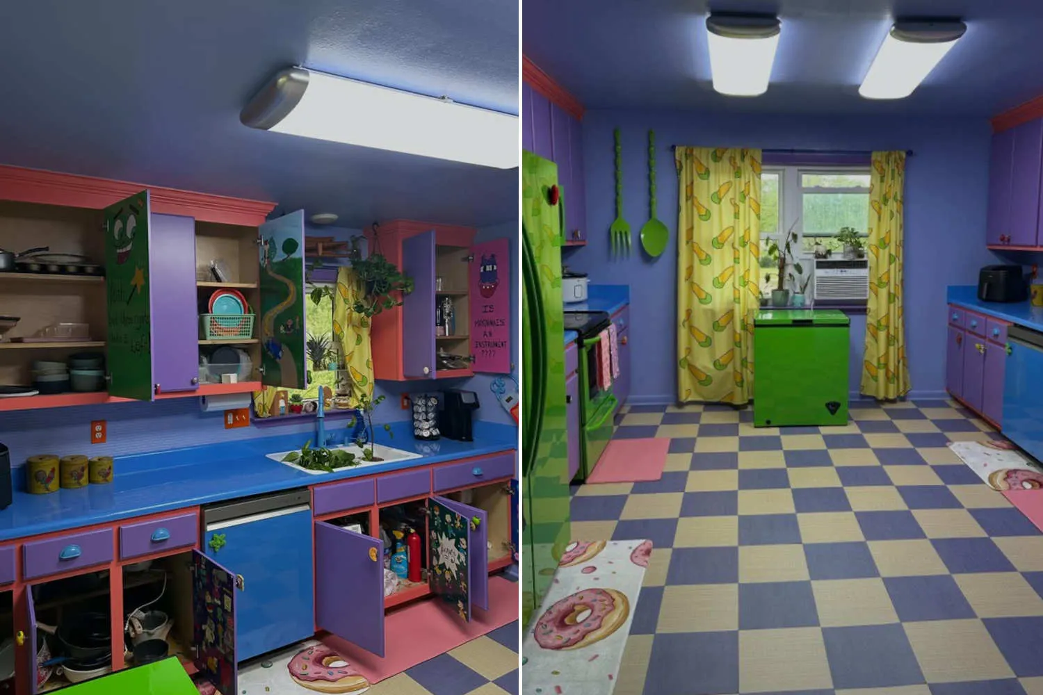 In 3 mesi trasforma la sua cucina in quella dei Simpson: il restyling che ha conquistato migliaia di fan