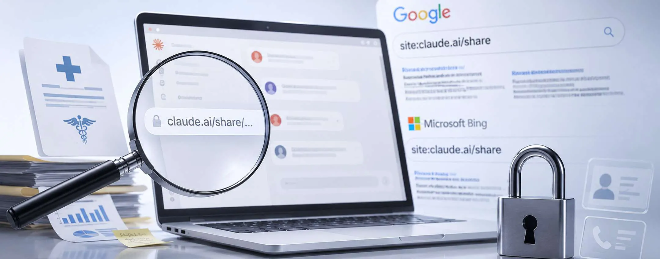 Le chat di Claude sono finite su Google e Bing: cosa è successo