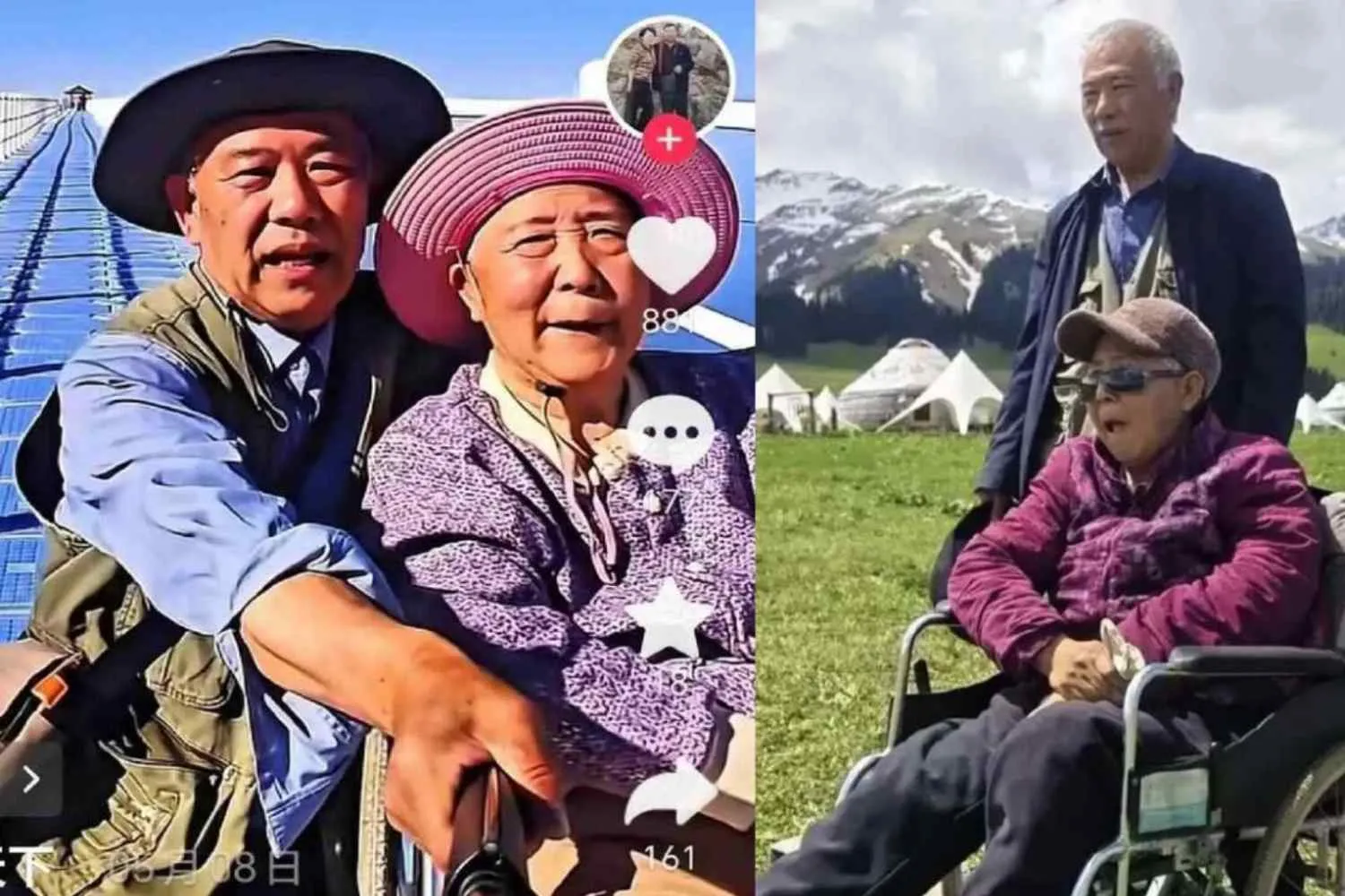 A 69 anni esplora la Cina con la moglie paralizzata a bordo di un camper: “non le farò vivere gli ultimi anni in ospedale”