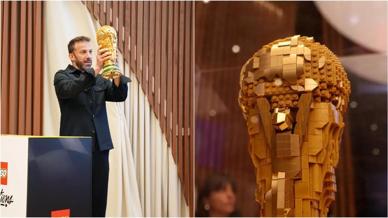 La Coppa del Mondo fatta di LEGO: "3.000 mattoncini per 2 Kg di peso. È fatta per essere sollevata"