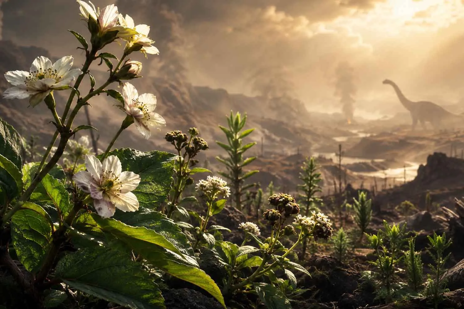 Come hanno fatto le piante da fiore a sopravvivere all’asteroide che cancellò i dinosauri? Ora è stato svelato il segreto genetico