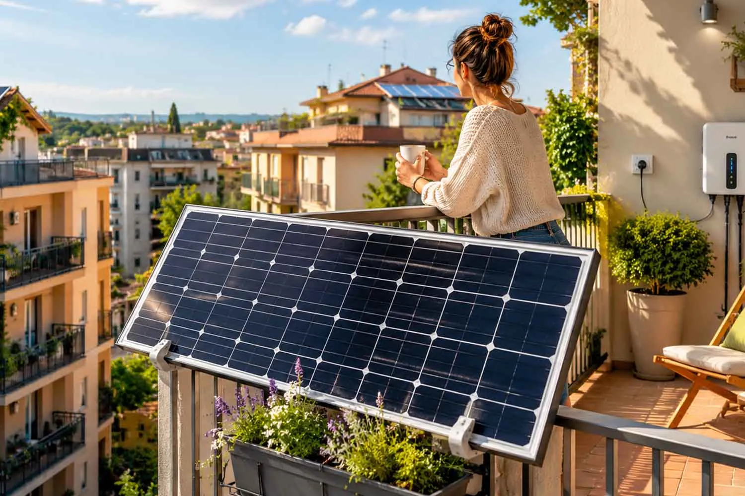 Fotovoltaico da balcone, basta permessi! La UE vuole togliere la burocrazia per installare pannelli fino a 800W