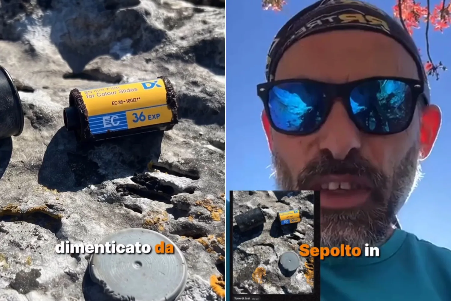 Trova un rullino di 40 anni fa fra le rocce e lancia un appello online, poi la svolta commovente: “sono foto di mio marito defunto”
