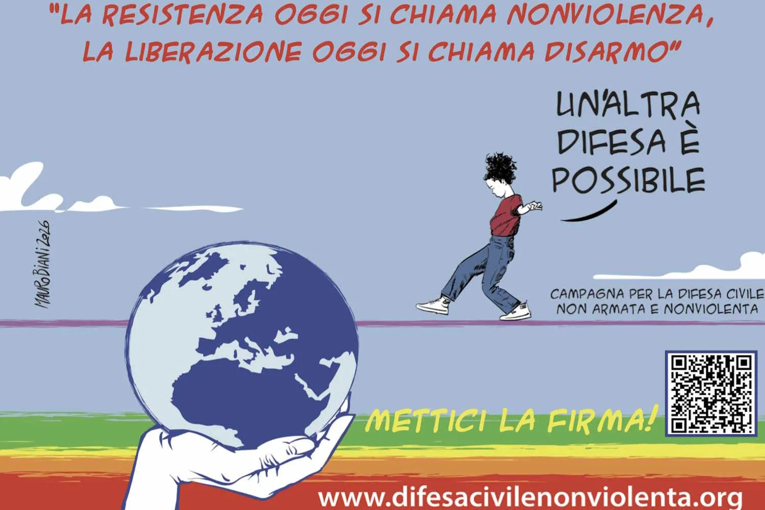 Non solo armi: la proposta per una difesa civile e nonviolenta supera le 50mila firme
