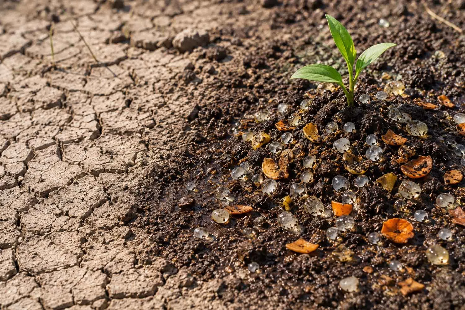 Dalle bucce di arancia e banana un idrogel biodegradabile che aiuta il terreno a trattenere l’acqua