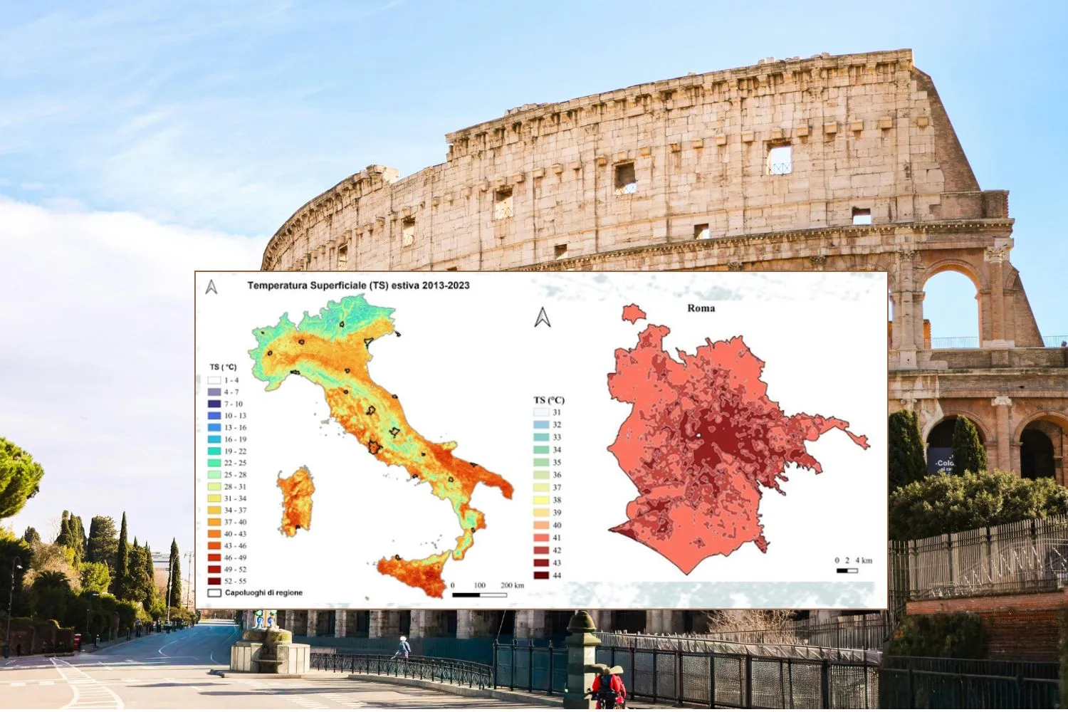 Isole di calore urbane, fino a 4°C in meno con più alberi e meno asfalto: i risultati del progetto a Firenze e Roma